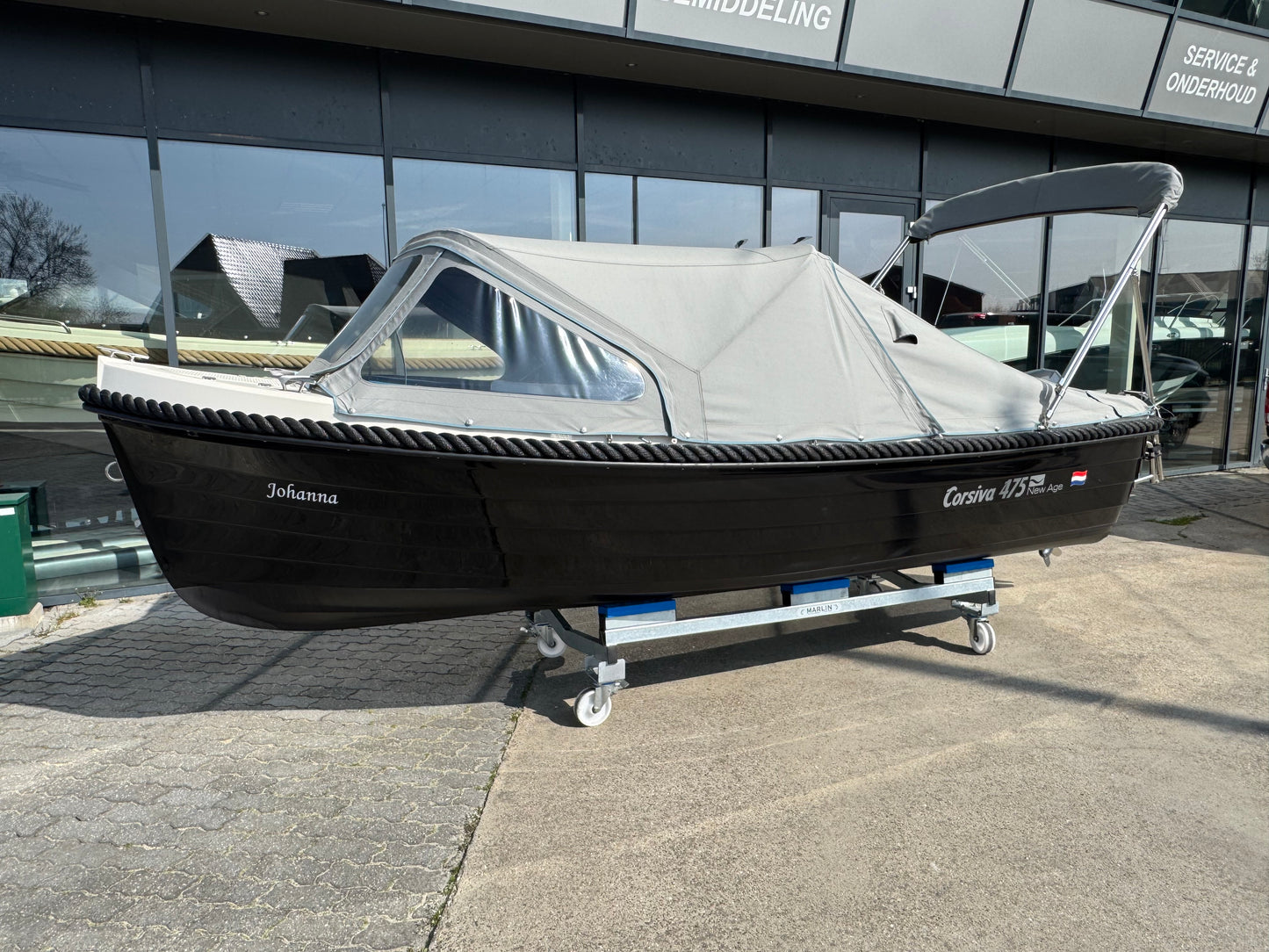Corsiva 475 New Age met Yamaha 15pk en trailer