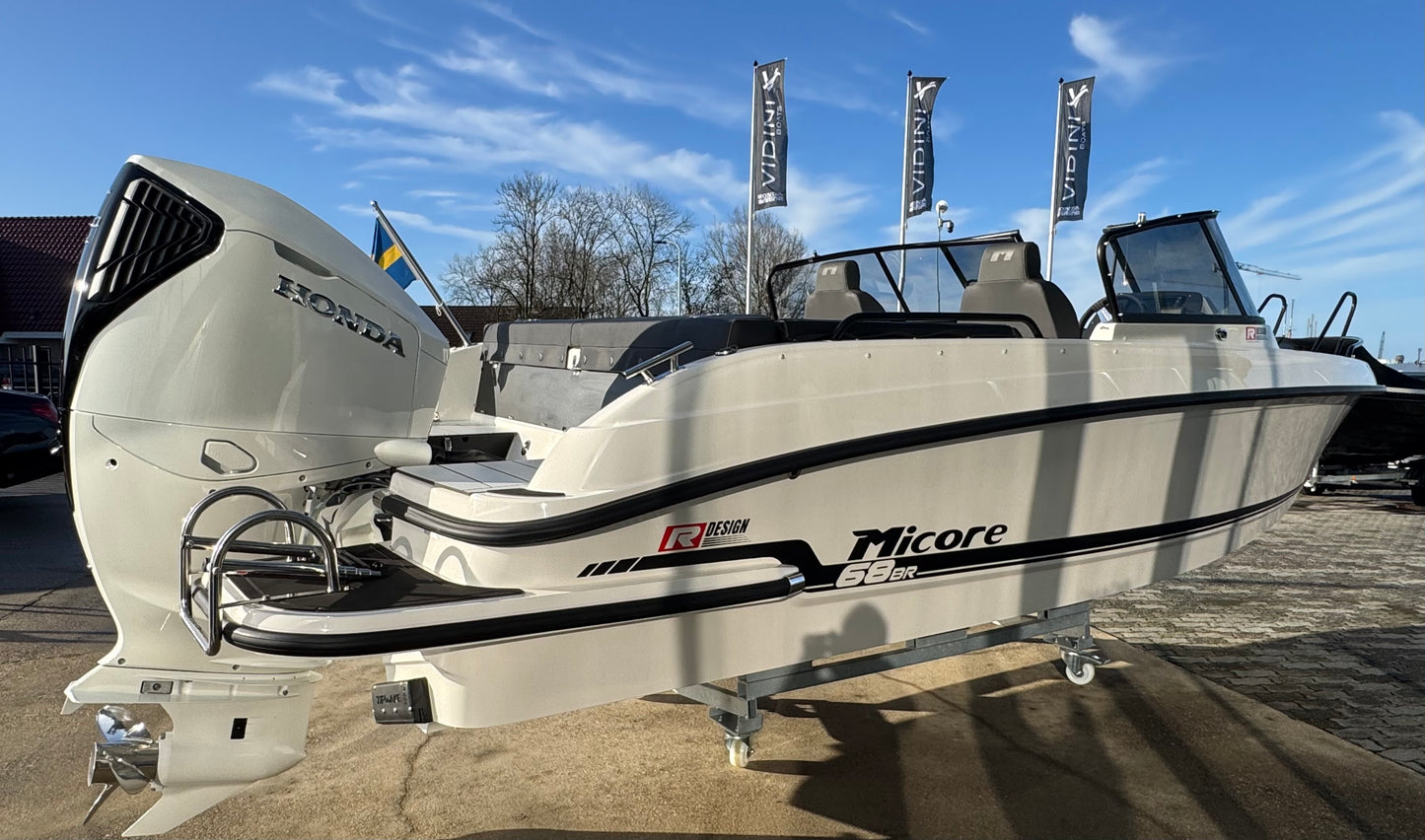 *Nieuw* Micore 68BR R-design met Honda 200pk V6 *Zweedse kwaliteit*