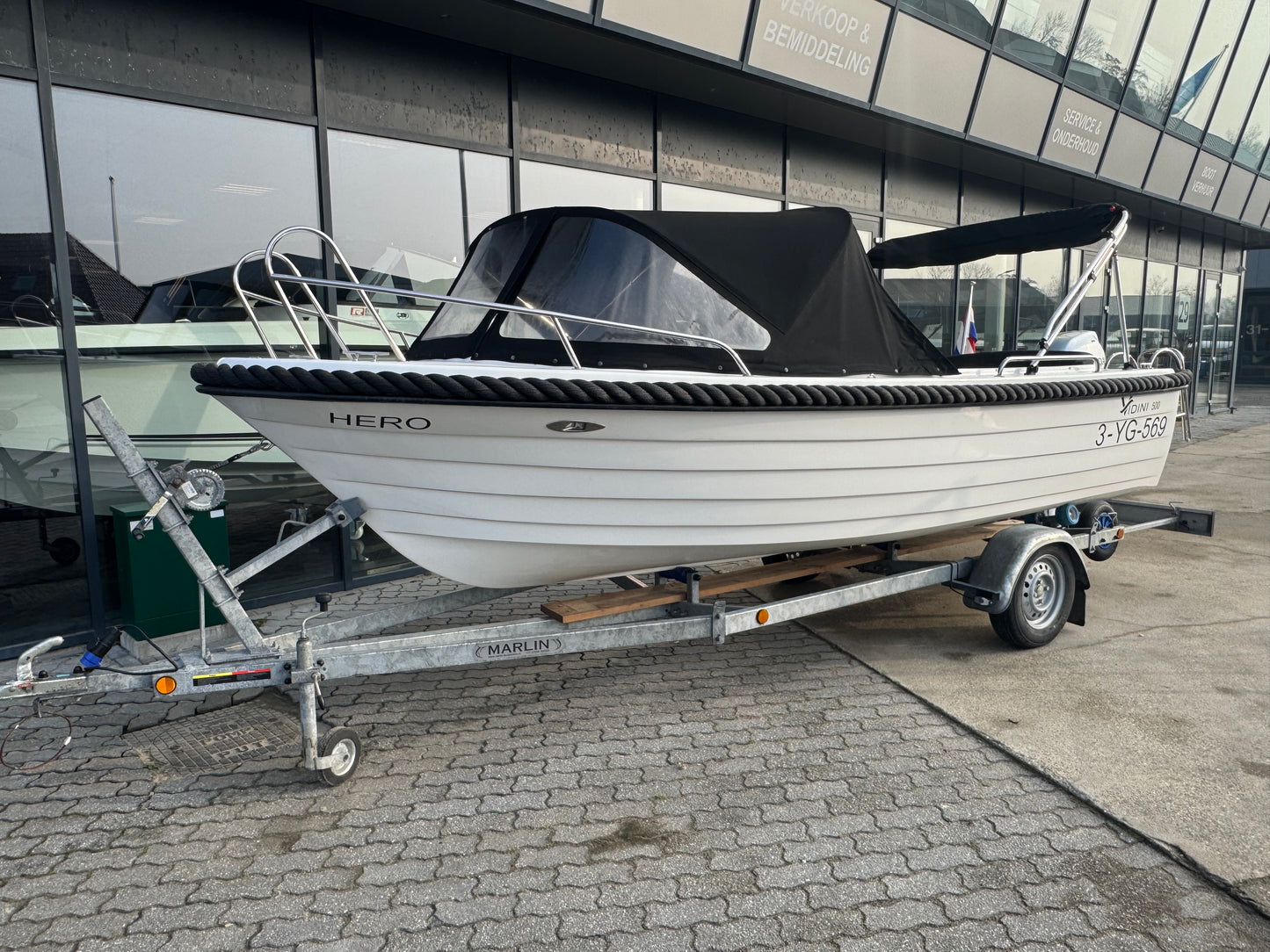 Vidini 500 sloep met Honda 50pk en Marlin trailer