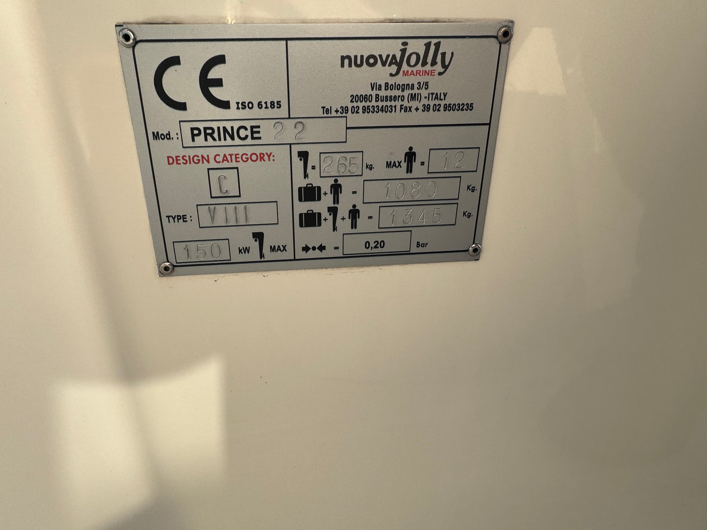 Nuova Jolly Prince 22 Rib met Mercury 200 pk V6 *Luxe boot*